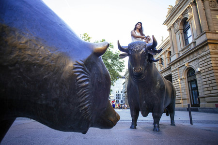 Bär und Bulle an der Börse Frankfurt