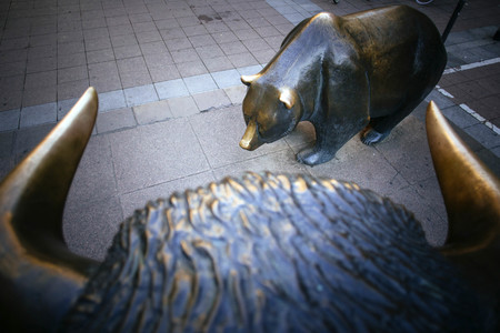 Bär und Bulle an der Börse Frankfurt