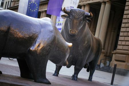 Bär und Bulle an der Börse Frankfurt