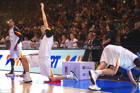 Basketball EM-Testspiel Deutschland gegen Frankreich in Köln