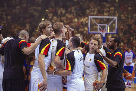 Basketball EM-Testspiel Deutschland gegen Frankreich in Köln
