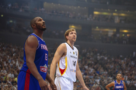 Basketball EM-Testspiel Deutschland gegen Frankreich in Köln