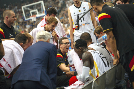 Basketball EM-Testspiel Deutschland gegen Frankreich in Köln