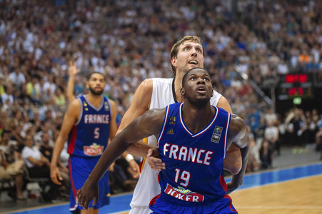 Basketball EM-Testspiel Deutschland gegen Frankreich in Köln