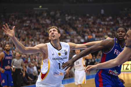 Basketball EM-Testspiel Deutschland gegen Frankreich in Köln