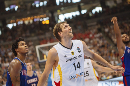 Basketball EM-Testspiel Deutschland gegen Frankreich in Köln