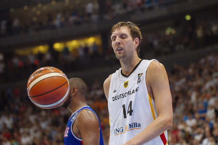 Basketball EM-Testspiel Deutschland gegen Frankreich in Köln