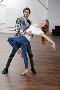 Joelina Drews und Marc Aurel Zeeb trainieren für 'Stepping Out' in Köln