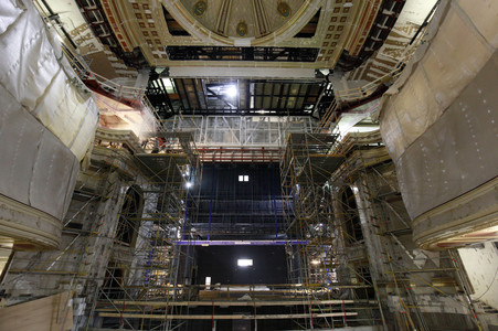 Baustelle Staatsoper Unter den Linden Pressetermin in Berlin