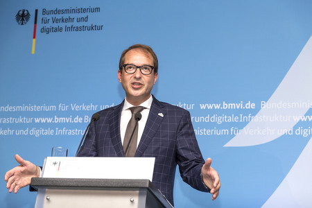 Pressekonferenz vom Alexander Dobrindt in Frankfurt