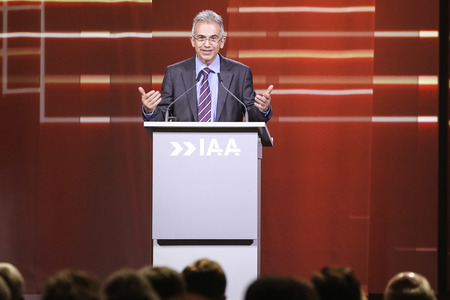 Eröffnungsfeier der 66. IAA Pkw auf der Messe Frankfurt mit mehr als 1.000 hochrangigen Gästen aus Politik, Wirtschaft und Gesellschaft.
