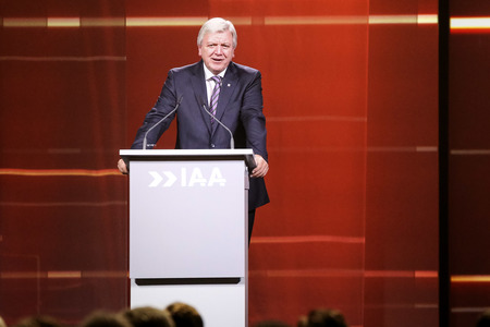 Eröffnungsfeier der 66. IAA Pkw auf der Messe Frankfurt mit mehr als 1.000 hochrangigen Gästen aus Politik, Wirtschaft und Gesellschaft.