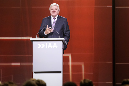 Eröffnungsfeier der 66. IAA Pkw auf der Messe Frankfurt mit mehr als 1.000 hochrangigen Gästen aus Politik, Wirtschaft und Gesellschaft.