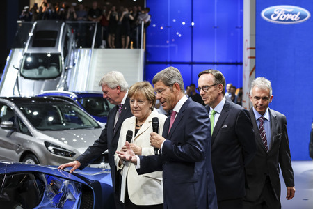 Eröffnungsrundgang auf der IAA in Frankfurt