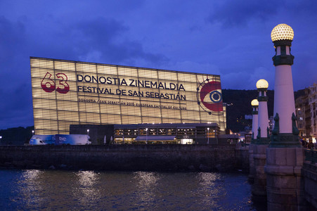 Der Festivalpalast beim 63. Internationalen Filmfestival San Sebastian
