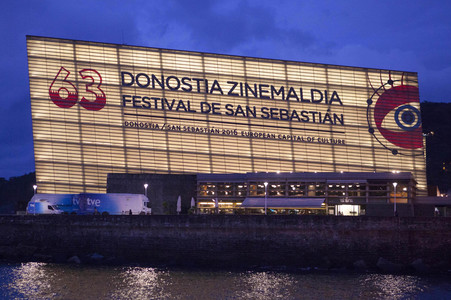 Der Festivalpalast beim 63. Internationalen Filmfestival San Sebastian