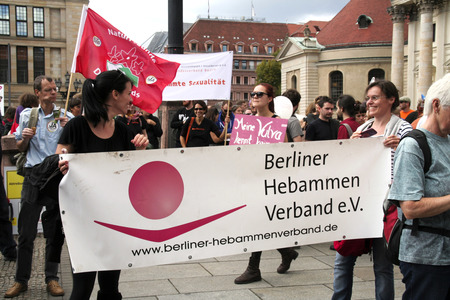 Demo gegen den Marsch für das Leben in Berlin