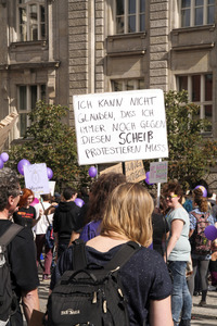 Demo gegen den Marsch für das Leben in Berlin