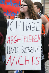 Demo gegen den Marsch für das Leben in Berlin