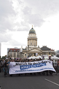 Demo gegen den Marsch für das Leben in Berlin