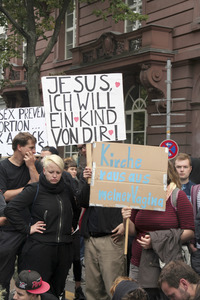 Demo gegen den Marsch für das Leben in Berlin