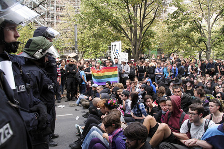 Demo gegen den Marsch für das Leben in Berlin