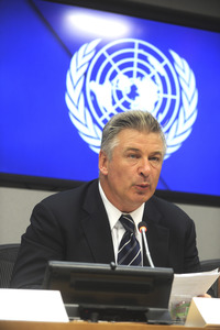 Alec Baldwin Pressekonferenz bei der UN in New York