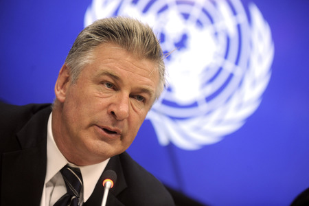 Alec Baldwin Pressekonferenz bei der UN in New York