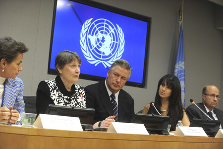Alec Baldwin Pressekonferenz bei der UN in New York