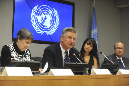 Alec Baldwin Pressekonferenz bei der UN in New York