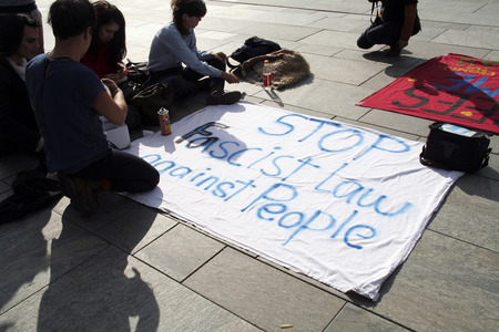 'Refugees Welcome - Solidarität muss praktisch werden!' Demo
