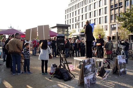 Demo vor der Botschft von Ungarn in Berlin