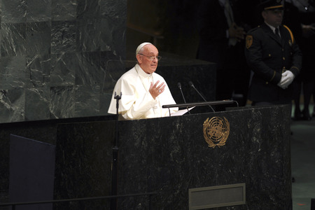 Papst Franziskus bei der UN in New York