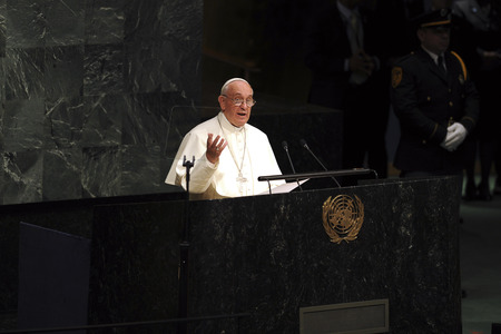 Papst Franziskus bei der UN in New York