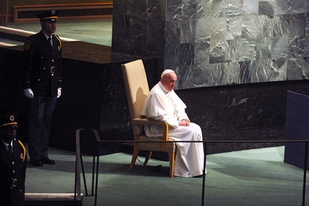 Papst Franziskus bei der UN in New York