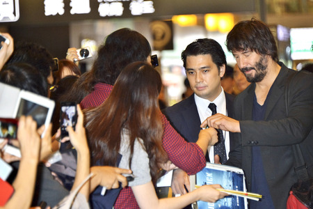 Ankunft von Keanu Reeves in Japan