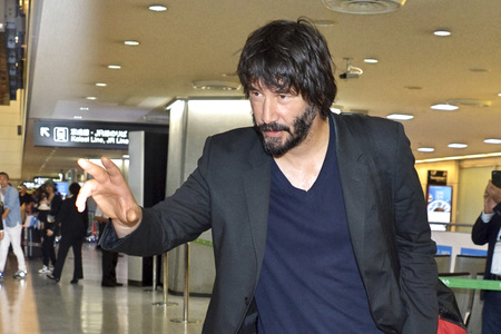 Ankunft von Keanu Reeves in Japan