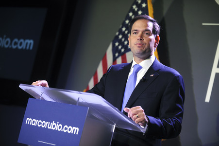 Marco Rubio spricht in  New York