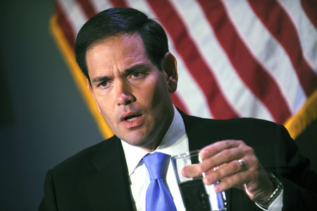 Marco Rubio spricht in  New York