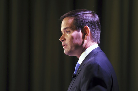 Marco Rubio spricht in  New York