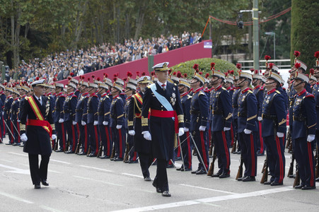 Militärparade zum spanischen Nationalfeiertag in Madrid