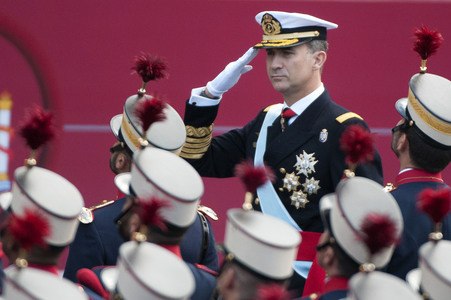 Militärparade zum spanischen Nationalfeiertag in Madrid