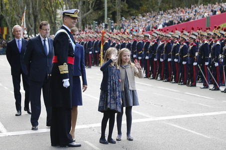 Militärparade zum spanischen Nationalfeiertag in Madrid