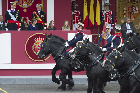 Militärparade zum spanischen Nationalfeiertag in Madrid