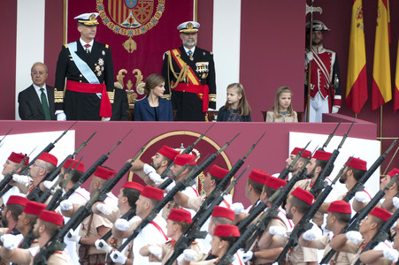 Militärparade zum spanischen Nationalfeiertag in Madrid