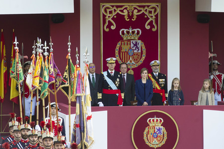 Militärparade zum spanischen Nationalfeiertag in Madrid