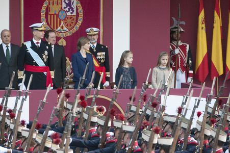Militärparade zum spanischen Nationalfeiertag in Madrid