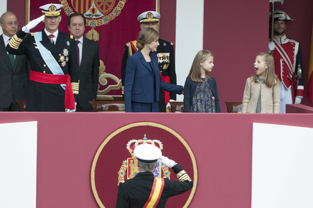 Militärparade zum spanischen Nationalfeiertag in Madrid