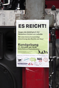 'Moabit hilft' Protest in Berlin