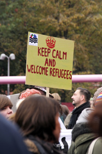 'Moabit hilft' Protest in Berlin